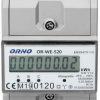 OR-WE-520 ORNO 3-fāžu elektroenerģijas skaitītājs, 80A, MID, 3 moduļi, DIN TH-35mm