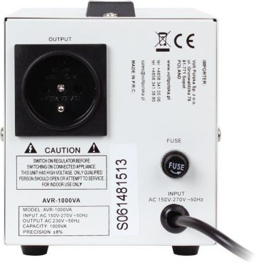 VOLT POLSKA AVR 1000 SPRIEGUMA STABILIZĀTORS VOLT POLSKA AVR 1000 SPRIEGUMA STABILIZĀTORS