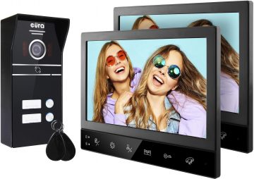 EURA VDP-80C5 2-семейный WIDEOFN, черный EURA VDP-80C5 2-семейный WIDEOFN, черный