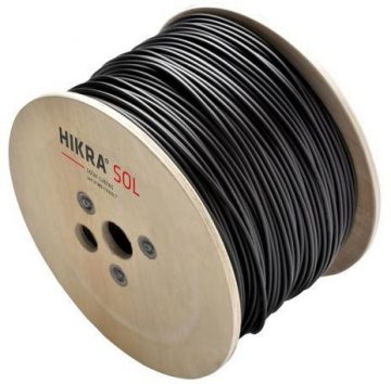 Saules kabelis 4mm2 HIS, HIKRA (H1Z2Z2-K) BLACK 1m