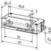 HARTTE XS12U elektriskais streiks XS sērija (R5) 12V AC/DC standarts