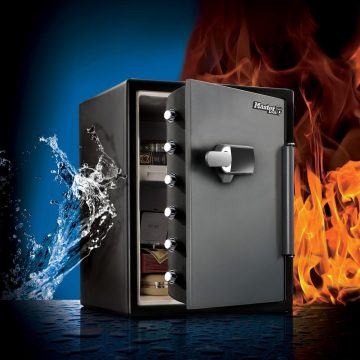 Master Lock LFW205TWC ugniai ir vandeniui atsparus seifas su garsiniu signalu
