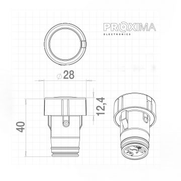 Proxima cigarešu aizdedzinātāja tālvadības pults - PROXIMA 433.92MHz sistēma BI:KLIK