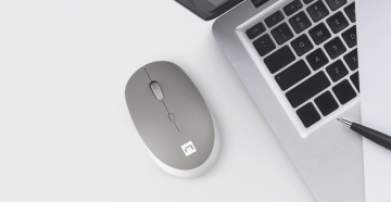 Natec Harrier 2 1600dpi Bluetooth bezvadu pele balta un pelēka