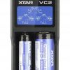 Зарядное устройство для цилиндрических аккумуляторов Li-ion / Ni-MH AA / AAA / 18650 Xtar VC2