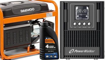 Комплект аварийного питания DAEWOO GDA 3500E + POWERWALKER VFI 1000 AT FR