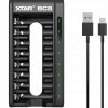 Зарядное устройство для цилиндрических аккумуляторов Li-ion 1,5 В / Ni-MH AA / AAA Xtar BC8