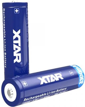 18650 Li-Ion 3,6 V Xtar 3300 mAh baterija (1 vnt) su apsauga