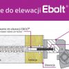 Ebolt fasādes stiprinājuma tapa 12*220 mm ar M4 iekšējo vītni