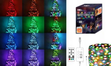 Освещение для елки SMART LED ленты WIFI TUYA 20m USB