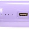 Joyroom Jelly Series JR-L002 10000mAh 22,5W PD QC powerbank ar kabeli 1x USB-A 1x USB-C violeta krāsā
