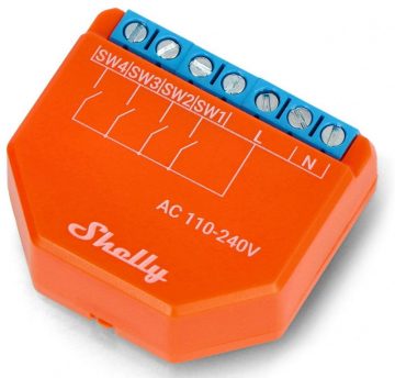 Shelly Plus i4 WIFI ainu kontrolieris/aktivizators