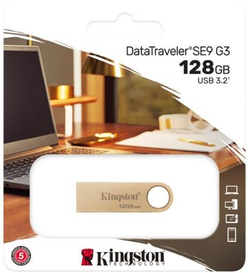 Kingston Data Traveler DTSE9G3 128GB USB3.2 Gen1 zibatmiņas disks