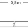 PATCHCORD GETFORT CAT.6A S/FTP LSOH kaabel 0,5 m hall