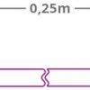 PATCHCORD GETFORT CAT.6A S/FTP LSOH kaabel 0,25m violetsed