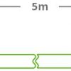 PATCHCORD GETFORT CAT.6A S/FTP LSOH kabelis 5m zaļš