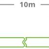 PATCHCORD GETFORT CAT.6A S/FTP LSOH kabelis 10m zaļš