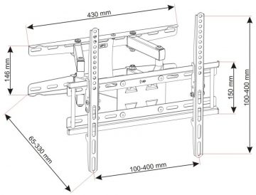 ART LED/LCD seinakinnitus 23-60
