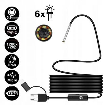 Išbandykite fotoaparatą AN97-3.9MM HD Android USB-C Išbandykite fotoaparatą AN97-3.9MM HD Android USB-C