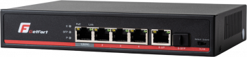 GETFORT POE SWITCH 4+1+SFP Gigabit Ethernet 65W