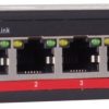 GETFORT POE SLĒDZIS 4GE+1GE 90W (POE-IN)