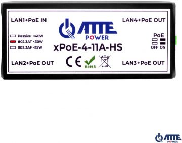ATTE xPoE-4-11A-HS 4-PORT POE SWITCH