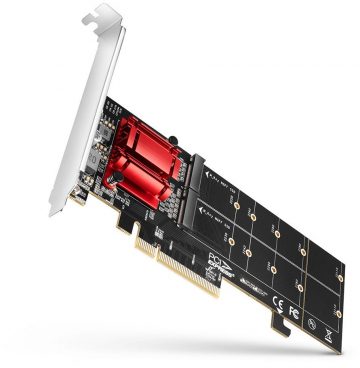 Axagon PCEM2-ND PCIe 2x NVME M.2 adapter