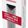 Axagon EEM2-UG2 USB-C 3.2 Gen 2 M.2 NVMe M.2 diska korpuss