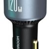 Joyroom autolaadija JR-CCN07 120W 5.0A PD 3.0 QC 3.0 1x USB-A 2x USB-C + kaabel