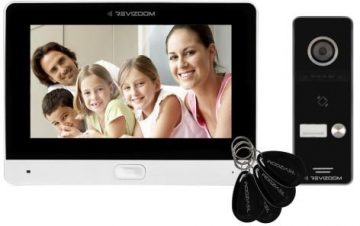 Video door entry system REVIZOOM RM-T471HD WHITE/RC-411HD-C