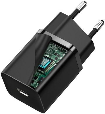 Быстрое зарядное устройство Baseus Super Si 1C CCSUP-J01 30 Вт 1x USB-C PD 3.0 QC 3.0 ЧЕРНЫЙ