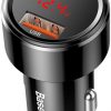 Автомобильное зарядное устройство Baseus Magic CCMLC20C-01 45 Вт 6 А 1x USB-A 1x USB-C QC 3.0