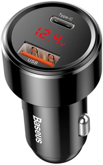 Автомобильное зарядное устройство Baseus Magic CCMLC20C-01 45 Вт 6 А 1x USB-A 1x USB-C QC 3.0