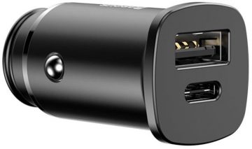 Автомобильное зарядное устройство Baseus Square CCALL-AS01 30 Вт 5 А 1x USB-A 1x USB-C QC 4.0+