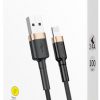 USB-A / Lightning iPhone kabelis Baseus Cafule CALKLF-BV1 100cm Apple 2.4A BLACK & GOLD IN COVER USB-A / Lightning iPhone kabelis Baseus Cafule CALKLF-BV1 100cm Apple 2.4A BLACK & GOLD IN COVER