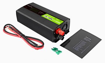 Zaļās šūnas PowerInverter LCD 12V / 230V 500W/1000W TĪRA SINUSOIDA