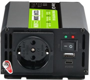 Green Cell DUO 12/24V INVERTER - 230V 300W/600W SINUSOIDA MODIFICĒTS INVERTERIS