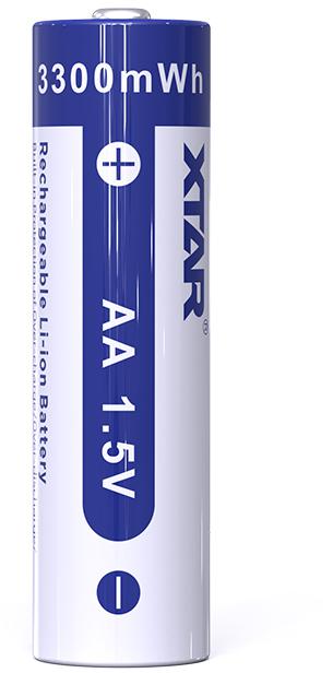 R06 / AA 1,5 V Xtar 2200 mAh įkraunamos baterijos (4 vnt) su apsauga