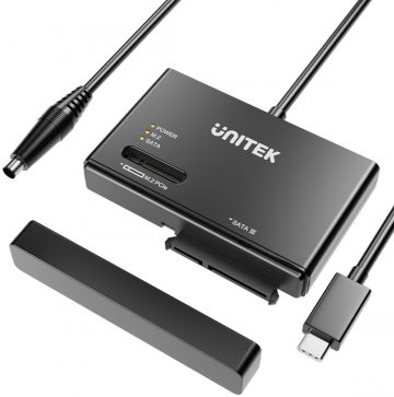 S1232A01-EU Unitek USB-C uz SATA un M.2 MVMe disku tilts