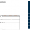 FAAC B614 barrier - set with 3815 mm rectangular arm