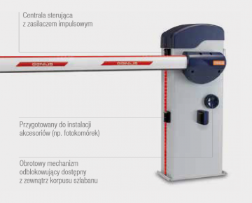 Pilnīga Genius Rainbow Fast 324C barjera ar 3 m roku Pilnīga Genius Rainbow Fast 324C barjera ar 3 m roku