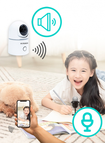 EasyCam iekštelpu WiFi PTZ kamera Tuya 2MP EC-2PT6IR