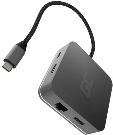 USB 6-in-1 zaļo šūnu USB-C centrmezgls AK61