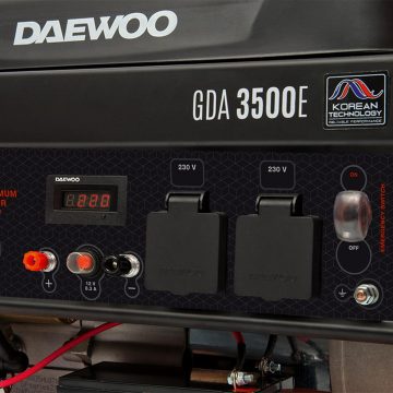 DAEWOO ĢENERATORS GDA 3500E 3.2kW + ĢENERATORA EĻĻĻA SAE 10W-30 DWO 600