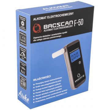 BACscan F-50 elektroķīmiskais alkometrs. Kalibrēšana 24mc - 10 gadu garantija.