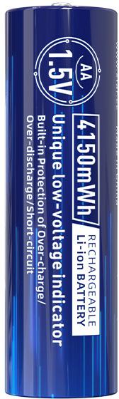 Аккумуляторы R06/AA 1,5 В Xtar 2500 мАч (4 шт.) с защитой