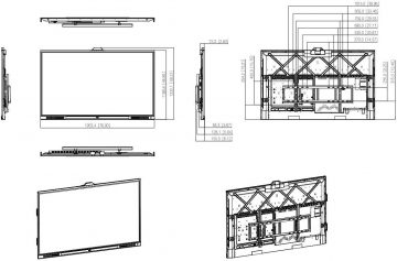DAHUA INTERACTIVE WHITEBOARD MONITOR LPH86-MC470-P
