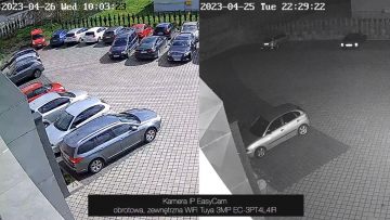 EasyCam EC-3PT4L4IR-AI āra WiFi Tuya 3MP rotējošā IP kamera 4xZoom