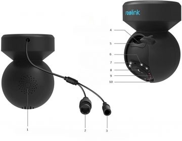 Reolink E seeria E540 PTZ 5MP Wi-Fi LED IP-kaamera