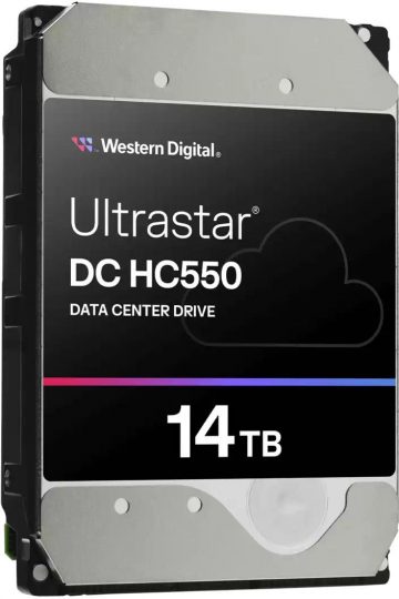 Western Digital Ultrastar DC HC550 14TB WUH721814ALE6L4 cietais disks